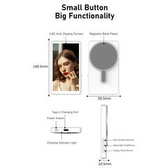 Magnetic Selfie Monitor Screen – 4″ Vlog Companion with Remote