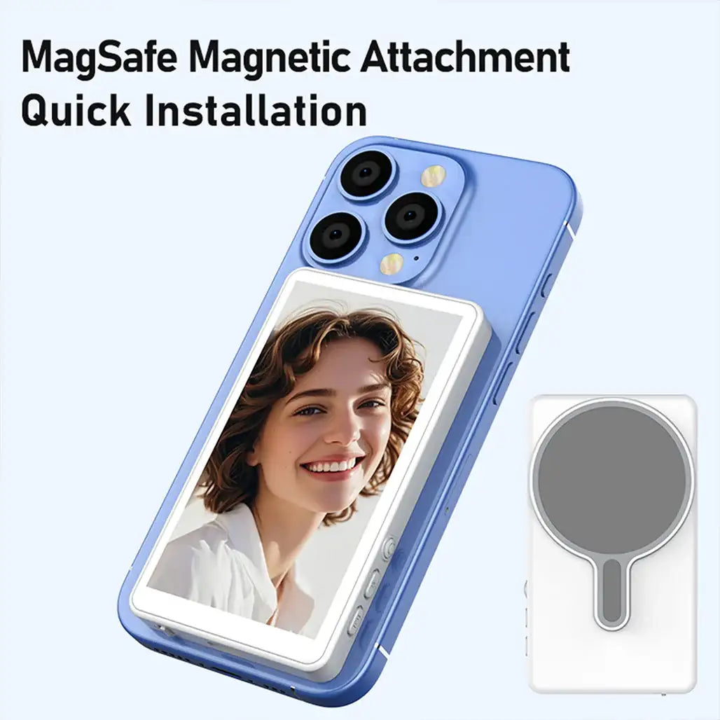 Magnetic Selfie Monitor Screen – 4″ Vlog Companion with Remote