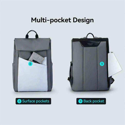 Mark Ryden Urbanity Gray Waterproof Backpack with Spacious Compartments - Pixel Zones