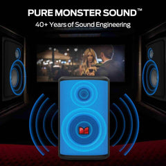 Monster Sparkle MS22119 Waterproof Bluetooth Party Speaker 80W - Pixel Zones
