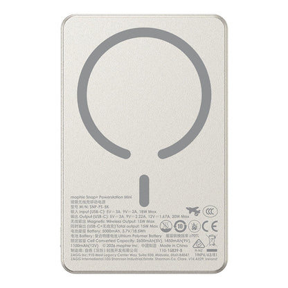 Mophie Snap+ Powerstation Mini 5K Magnetic Power Bank