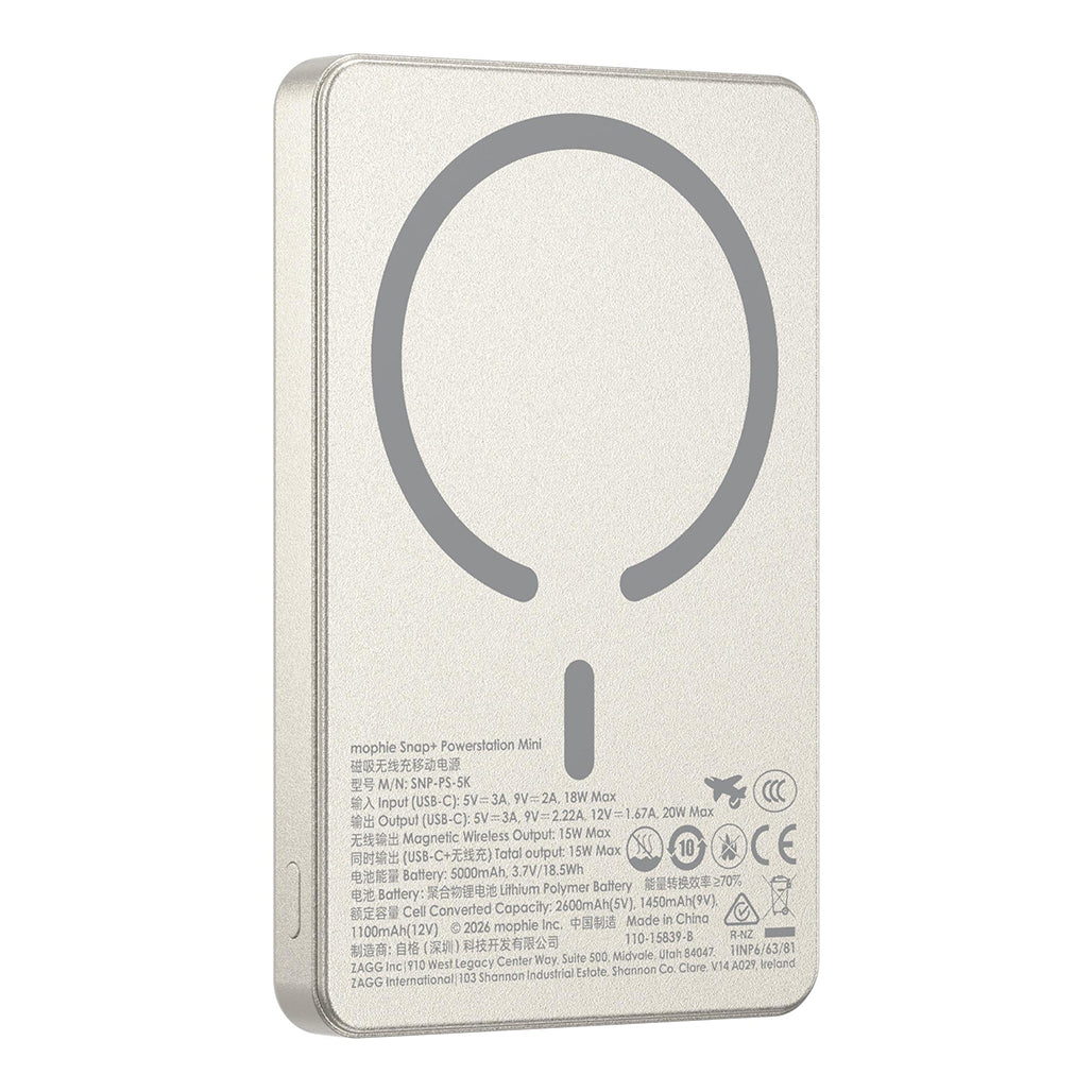 Mophie Snap+ Powerstation Mini 5K Magnetic Power Bank