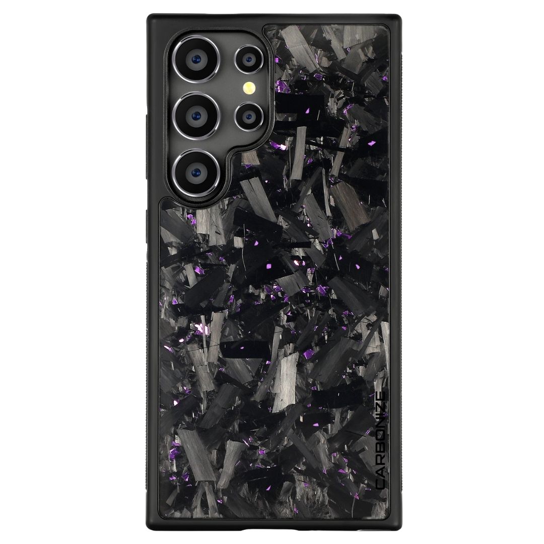 Carbonize Big Flake FORGED Carbon Fiber Cover — Real Carbon Fiber Case for Samsung S Series