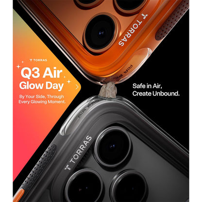 Torras Ostand Spin Q3 Air for iPhone 17 Pro/ iPhone 17 Pro Max - Shadow Black