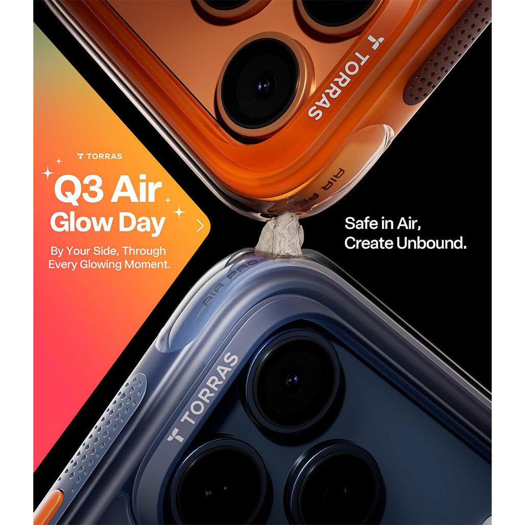 Torras Ostand Spin Q3 Air for iPhone 17 Pro/ iPhone 17 Pro Max - Deep Blue