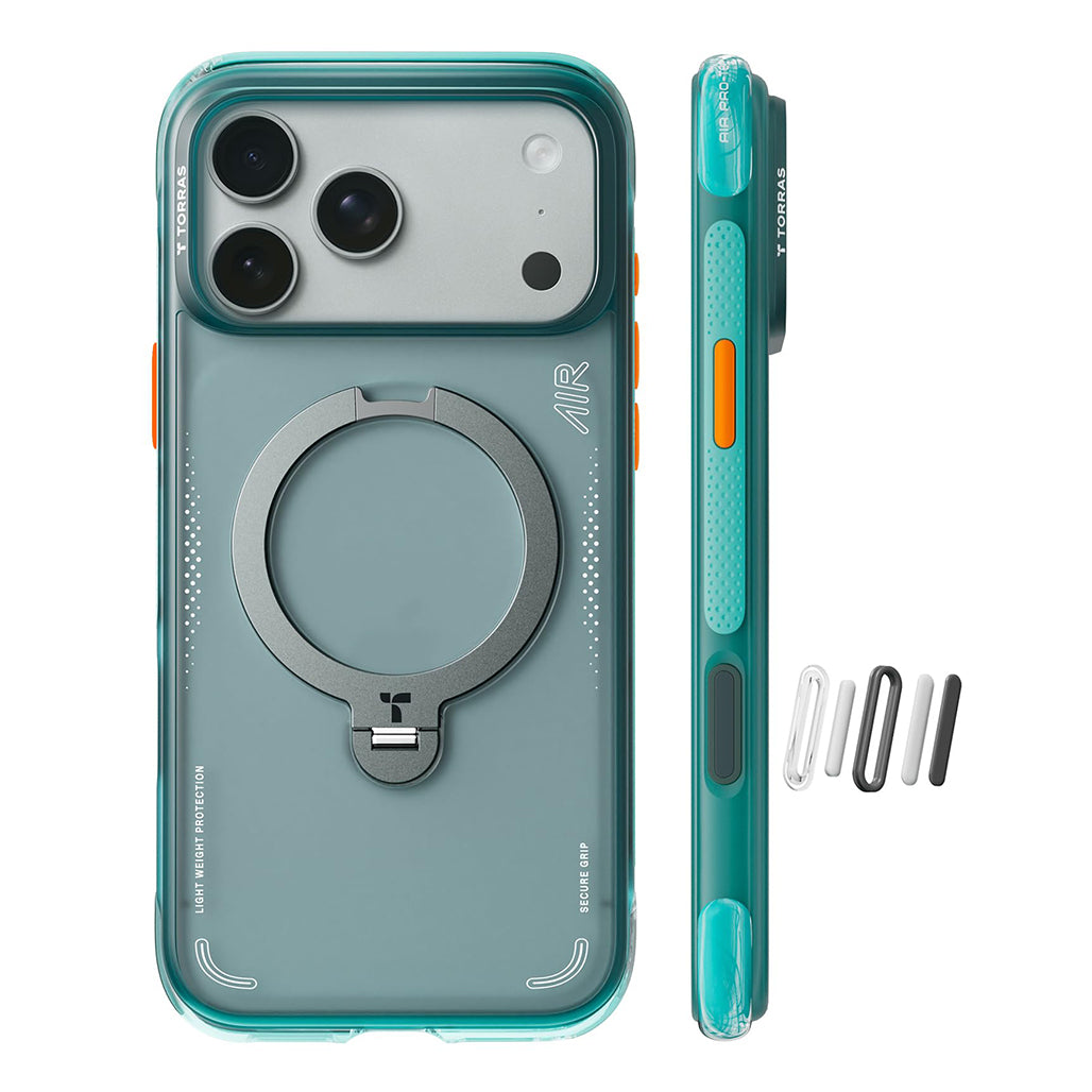 Torras Ostand Spin Q3 Air for iPhone 17 Pro/ iPhone 17 Pro Max - Glacier Sprint