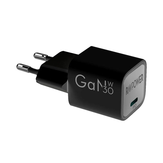 RAVPower 30W GaN Tech PD USB-C Wall Charger EU Plug - RP-PC1056