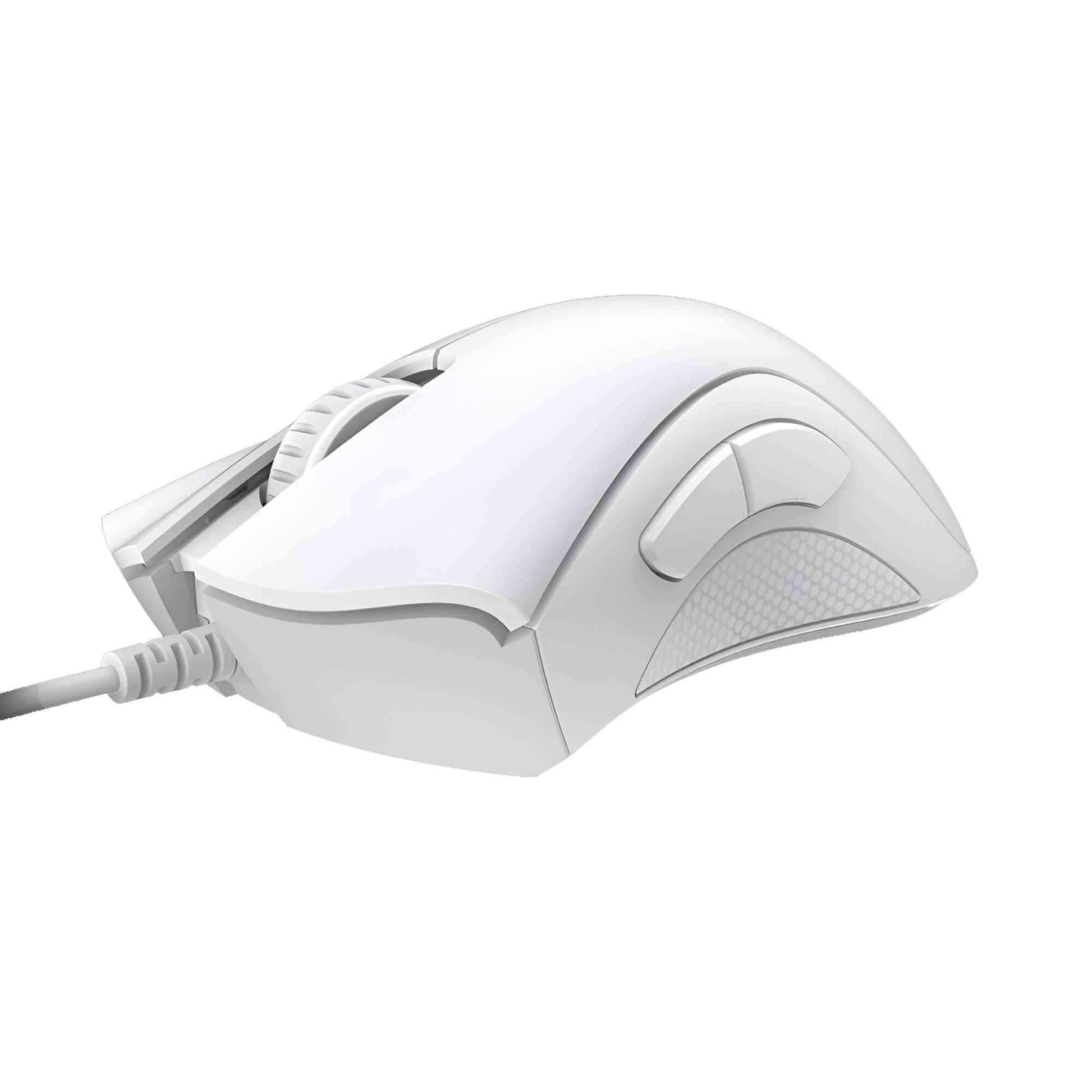 Razer DeathAdder Essential White Edition Ergonomic Wired Gaming Mouse - Pixel Zones
