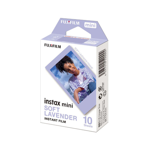 Instax Mini Soft Lavender Instant Film – 10 Pack with Lavender Frames