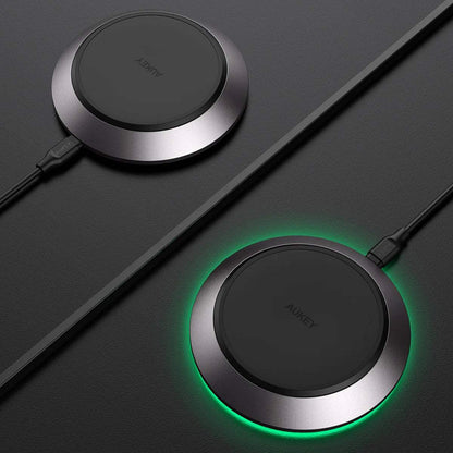 Aukey LC-Q11 15W Qi-Certified Wireless Charging Pad with Internal Cooling Fan
