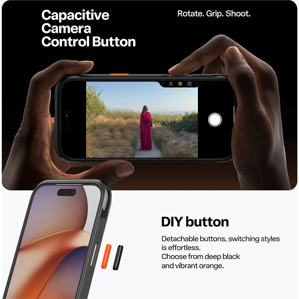 Torras Ostand R O3 Air For iPhone 17 Pro Max - Shadow Black