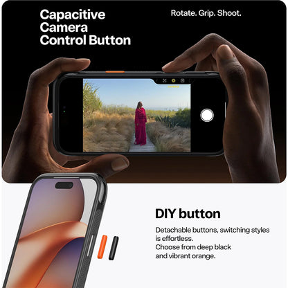 Torras Ostand R O3 Air For iPhone 17 Pro Max - Shadow Black