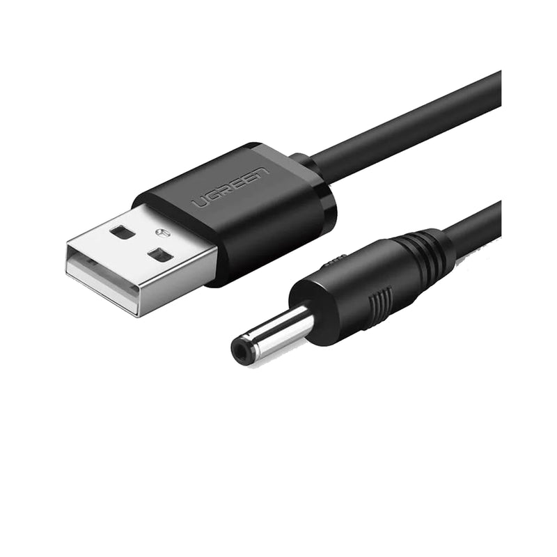UGREEN USB 2.0 to DC 3.5mm Charging Cable (10376) – 5V/2A Power Supply