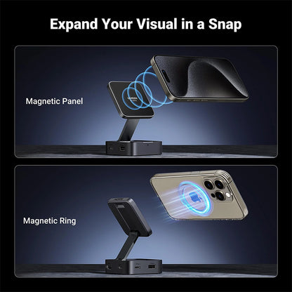 UGREEN 4-in-1 Magnetic USB-C Hub for Phone – 4K@60Hz HDMI, 100W PD, Data Transfer