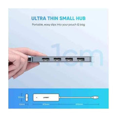 Ugreen USB 3.0 TO 4 Ports USB 3.0 Hub With PD Type-C port - Pixel Zones