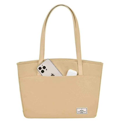 WIWU Ora Tote Pocket for Laptop 16 Inches Beige - Pixel Zones