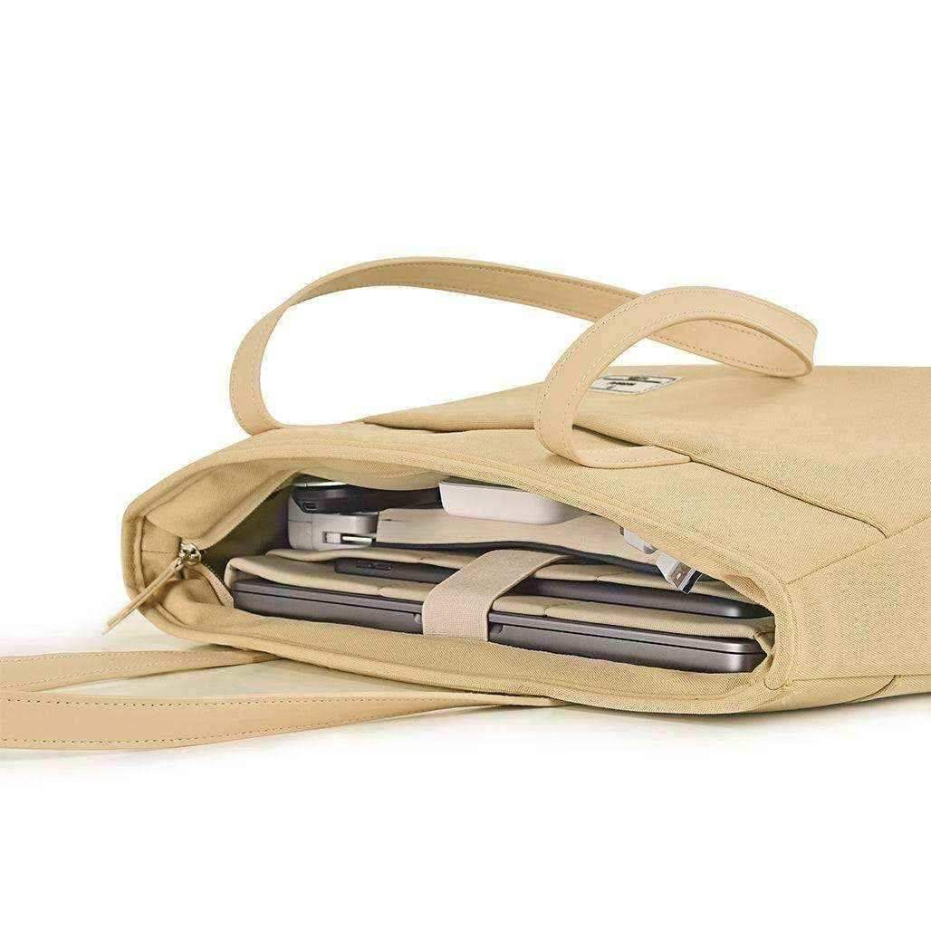 WIWU Ora Tote Pocket for Laptop 16 Inches Beige - Pixel Zones