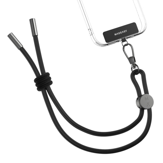 Mageasy Wrist Strap + Strap Card – 6mm Adjustable Nylon Wrist Lanyard with 360° Carabiner & Ultra-Thin Strap Card